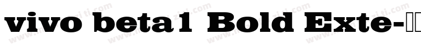vivo beta1 Bold Exte字体转换